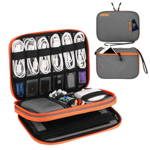 Portable Electronic Accessories Travel case,Cable Organizer Bag Gadget Carry Bag for iPad,Cables,Power,USB Flash Drive, Charger