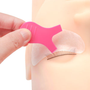 Brochas de plástico reutilizables para maquillaje, 10 piezas, en forma de peine de limpieza Y, rizador de pestañas, extensión de pestañas, herramientas de permanente