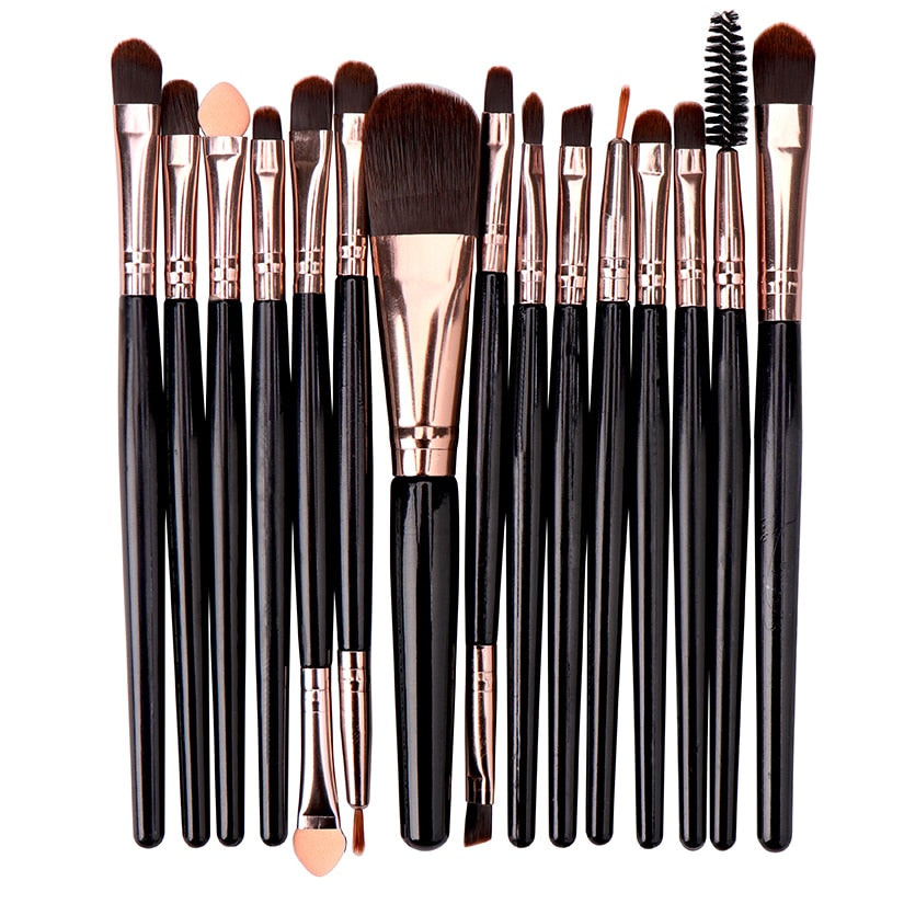 FJER 6PCS-15PCs Makeup Brush Set Cosmetict Makeup For Face Make Up Tools Women Beauty Professional Foundation Blush Eyeshadow