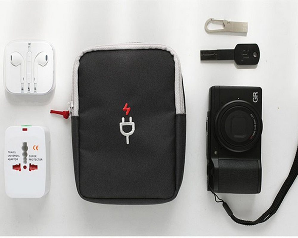 Travel Bag Electronic Digital Storage Package Mobile Phone Charging Treasure Data Line Organizer Travel Accessories Pouch