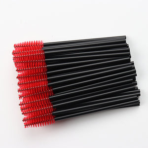 50 Pcs Disposable Crystal Eyelash brush Mascara Wands Applicator Diamond Eye Lash brushes  Eyelash Extension women Makeup tools