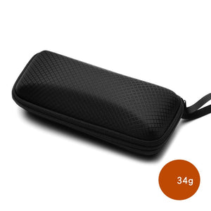 Men and Women Protective Glasses Case Sunglasses Hard Case Travel Protective Glasses Bag Black Portable Accessories Zipper Box