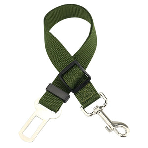 Adjustable Pet Dog Cat Car Seat Belt for Dogs Harness Leash Small Medium Travel Clip French Bulldog Dog Accessories Supplies