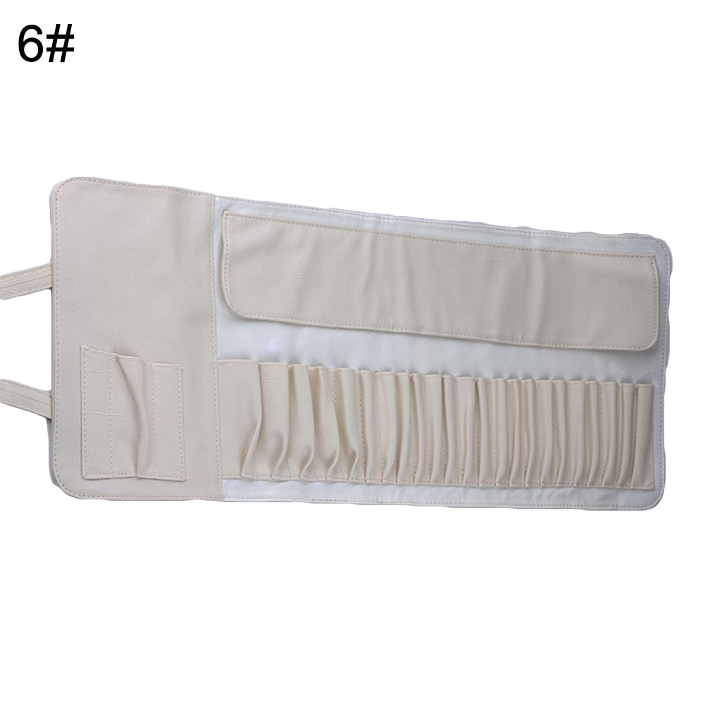 12/18/24 Makeup Brushes Bag Cosmetics Case Travel Rolling Organizer Pouch Cosmetic Bag Make Up Brushes Kits