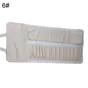 12/18/24 Makeup Brushes Bag Cosmetics Case Travel Rolling Organizer Pouch Cosmetic Bag Make Up Brushes Kits