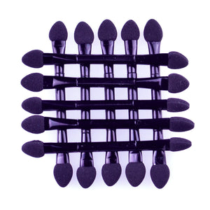 10pcs Portable Eye Shadow Brushes Powder Brush Double Ended Eyeshadow Applicator Pro Sponge Eye Shadow Make Up Supplies