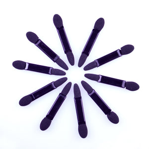 10pcs Portable Eye Shadow Brushes Powder Brush Double Ended Eyeshadow Applicator Pro Sponge Eye Shadow Make Up Supplies