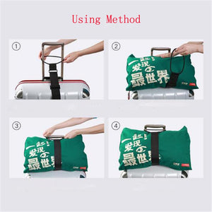 Adjustable Baggage Bungee Luggage Belts Suitcase Adjustable Belt Carrier Strap Travel Accessories Carry On Straps
