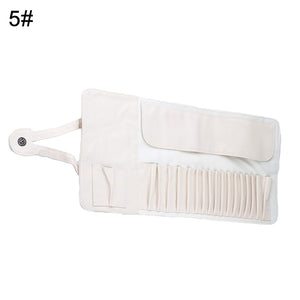12/18/24 Makeup Brushes Bag Cosmetics Case Travel Rolling Organizer Pouch Cosmetic Bag Make Up Brushes Kits