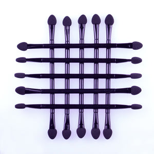 10pcs Portable Eye Shadow Brushes Powder Brush Double Ended Eyeshadow Applicator Pro Sponge Eye Shadow Make Up Supplies