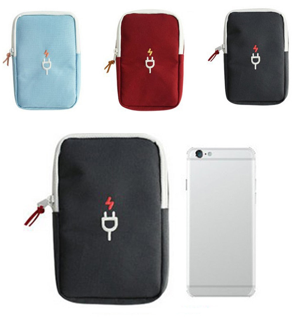 Travel Bag Electronic Digital Storage Package Mobile Phone Charging Treasure Data Line Organizer Travel Accessories Pouch