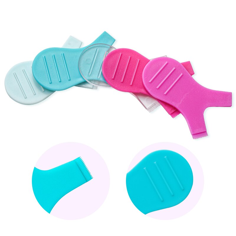 Brochas de plástico reutilizables para maquillaje, 10 piezas, en forma de peine de limpieza Y, rizador de pestañas, extensión de pestañas, herramientas de permanente