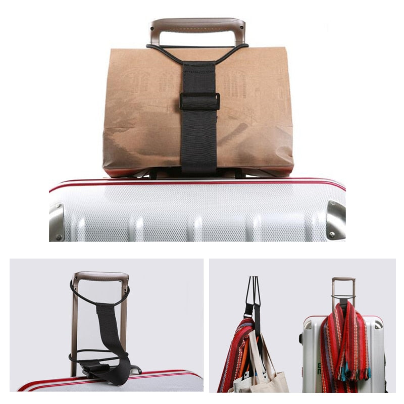 Adjustable Baggage Bungee Luggage Belts Suitcase Adjustable Belt Carrier Strap Travel Accessories Carry On Straps