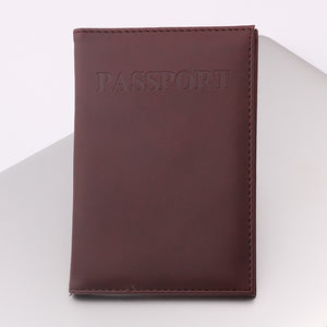 High Quality English PU Leather Passport Covers Document Cover Travel Passport Holder ID Card Passport Holder Travel Acceessory