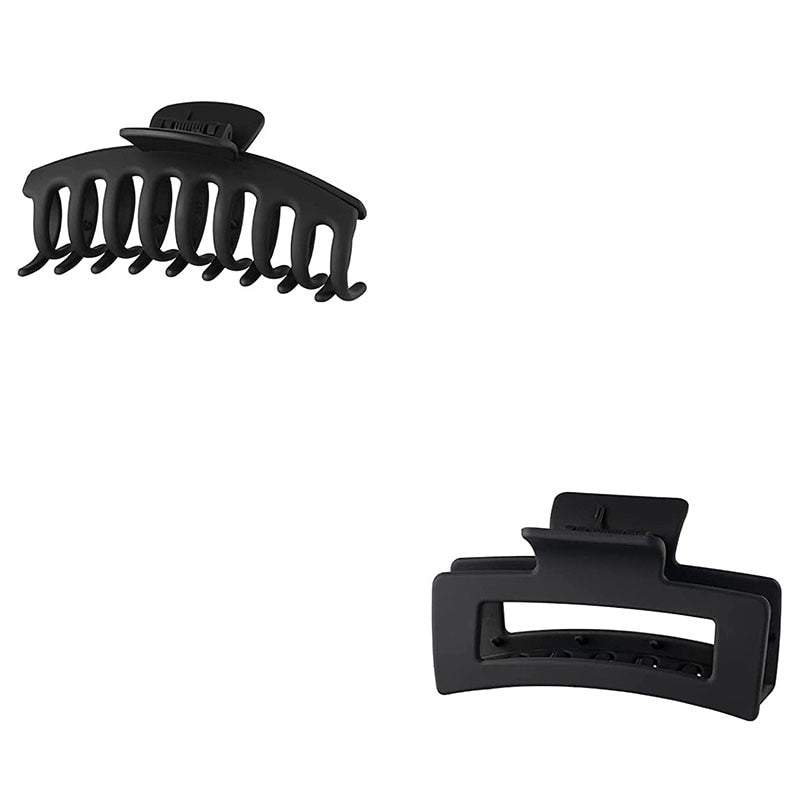 2/4PCS Matte Extra Large Hair Claw Clips Crab Hairpins Women Elegant Big Strong Hair Clips Ponytail Barrettes Hair Accessories