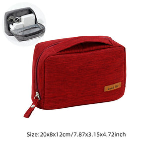 Travel Wire Bag Portable Waterproof Cable Pouch USB Electronics Charger Organizer Digital Gadget Kit Cosmetic Case Accessories