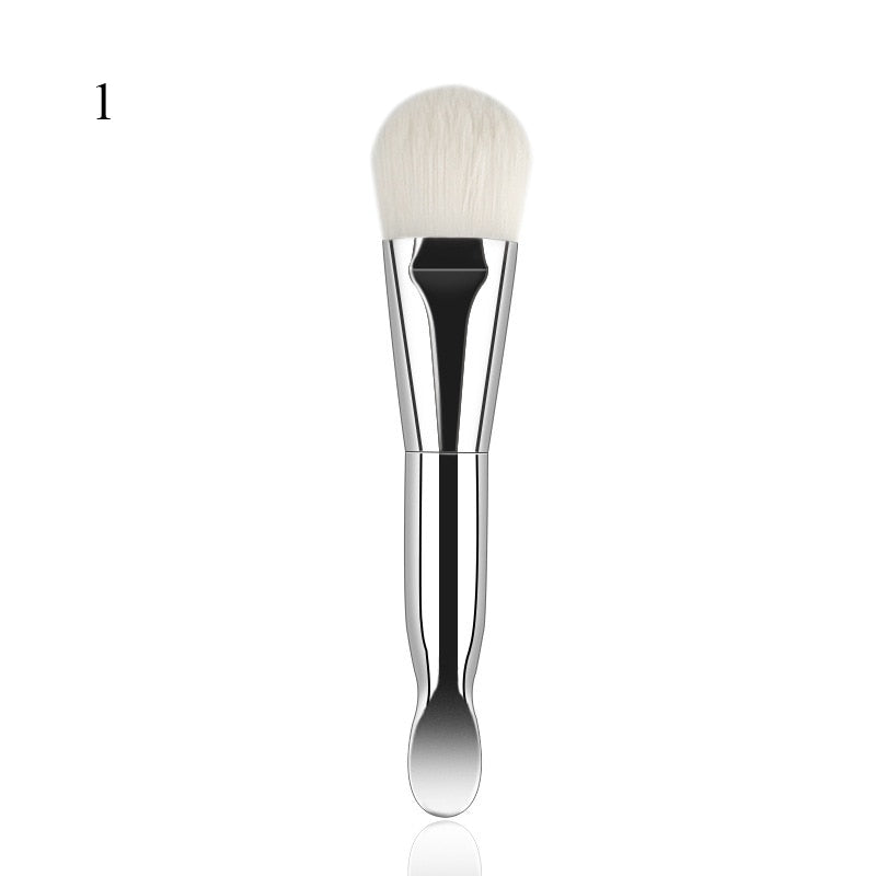 Mask Brushes Silicone Head Mask Brush Flat Soft Hair BB Cream Foundation Applicator Mud Mask Blender Make Up Beauty Tools