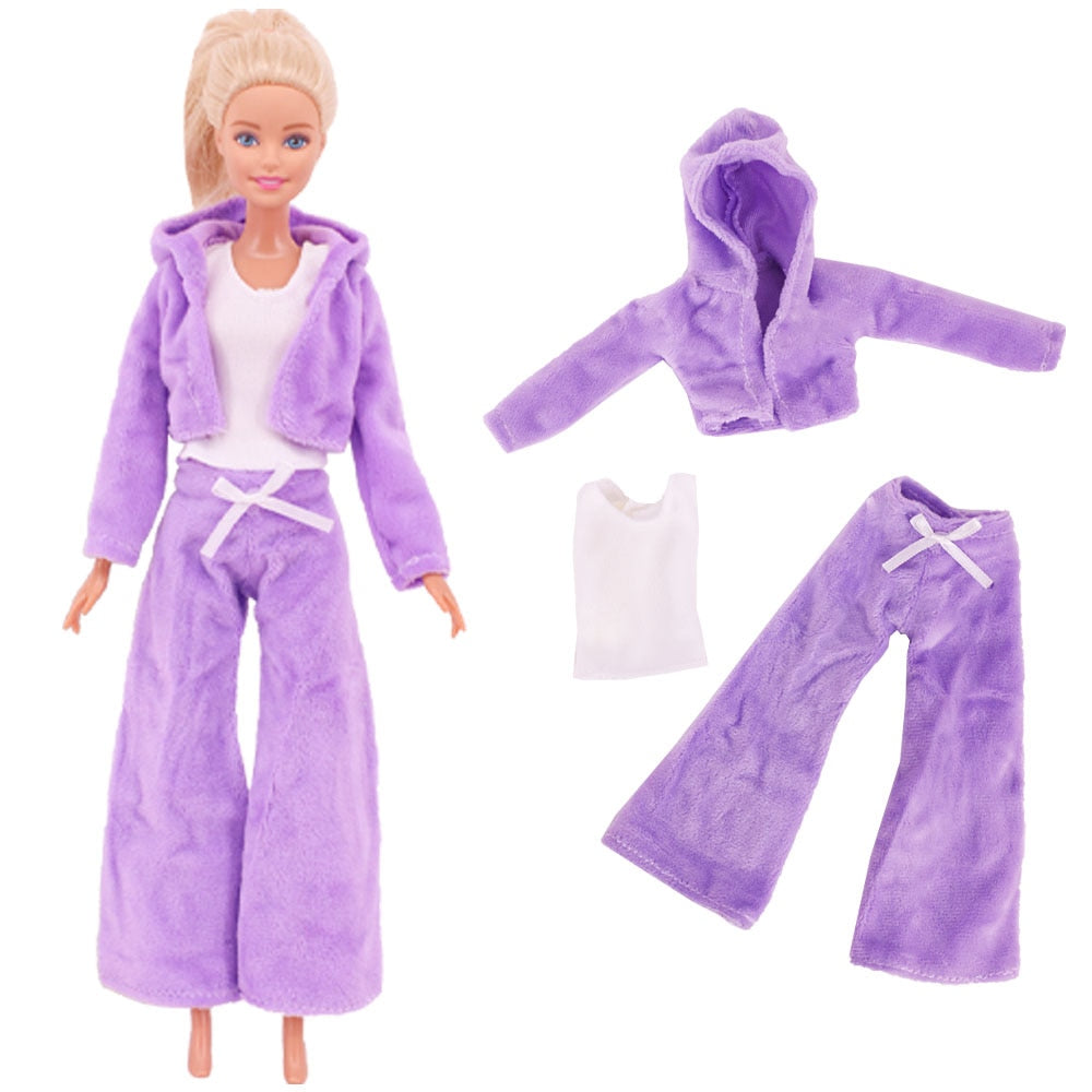 Pink 43 Pieces Barbies Doll Clothes Shoes Accessories Travel Suitcase Toys Fit 18Inch Barbies Doll,1/6 BJD&Blythe Toys For Girls