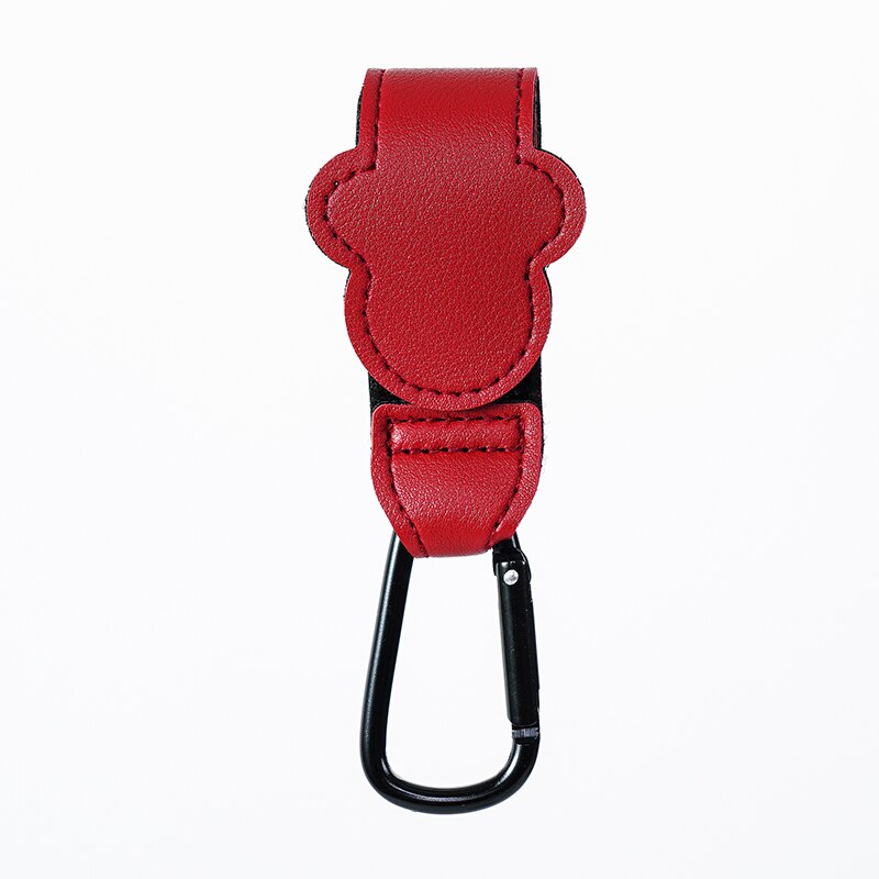 Baby Stroller Hook Fashion PU Leather Adjustable Pram Hook Cart Organizer Diaper Bag Hanger Children Boy Girl Travel Accessories