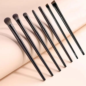 Natural Eye Makeup Brushes Set Eyeshadow Brush Eyebrow Contour Eyeliner Brush Women Eyes Cosmetic Blending Detail Make Up Tools
