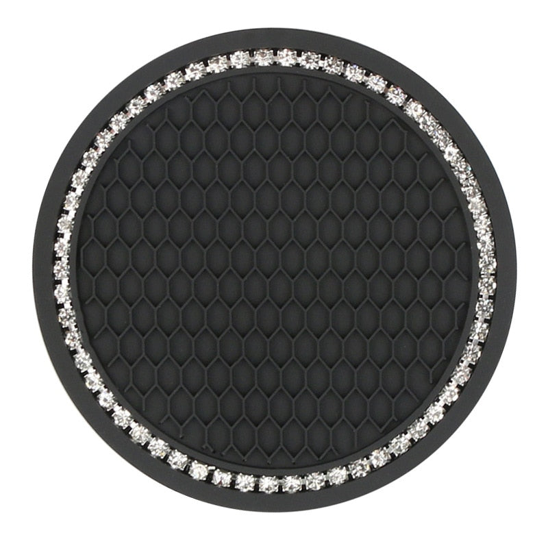 Car Coasters PVC Travel Auto Cup Holder Insert Coaster Anti Slip Vehicle Interior Accessories Cup Mats