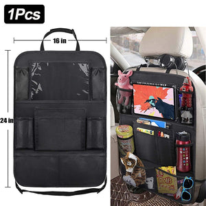 Car Backseat Organizer with Touch Screen Storage Pockets Cover Car Seat Back Protectors for Travel Trip Kids car accessories