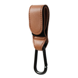 Baby Stroller Hook Fashion PU Leather Adjustable Pram Hook Cart Organizer Diaper Bag Hanger Children Boy Girl Travel Accessories