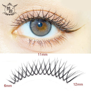 Dream Deer 5 Pairs False Eyelashes A Type Eyelashes Upgraded Lash V-shaped 0.14mm Transparent Stem Soft Natural Eye Lashes Mink