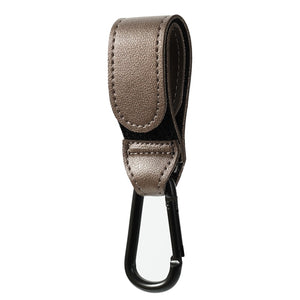 Baby Stroller Hook Fashion PU Leather Adjustable Pram Hook Cart Organizer Diaper Bag Hanger Children Boy Girl Travel Accessories