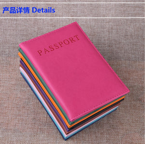 High Quality English PU Leather Passport Covers Document Cover Travel Passport Holder ID Card Passport Holder Travel Acceessory