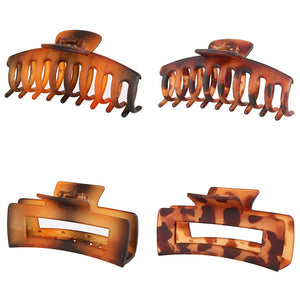 2/4PCS Matte Extra Large Hair Claw Clips Crab Hairpins Women Elegant Big Strong Hair Clips Ponytail Barrettes Hair Accessories