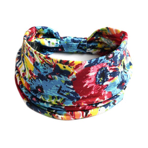 Bohemian Wide Cotton Stretch Headbands Women Headwrap Turban Headwear Bandage Hairbands Bandana Wide Headbands Hair Accessories