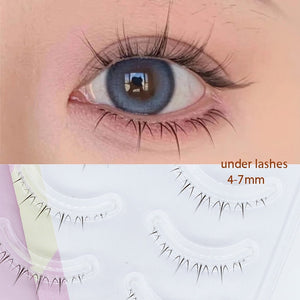 Dream Deer 5 Pairs False Eyelashes A Type Eyelashes Upgraded Lash V-shaped 0.14mm Transparent Stem Soft Natural Eye Lashes Mink