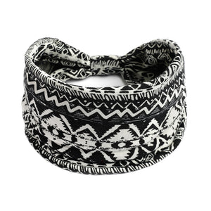 Bohemian Wide Cotton Stretch Headbands Women Headwrap Turban Headwear Bandage Hairbands Bandana Wide Headbands Hair Accessories