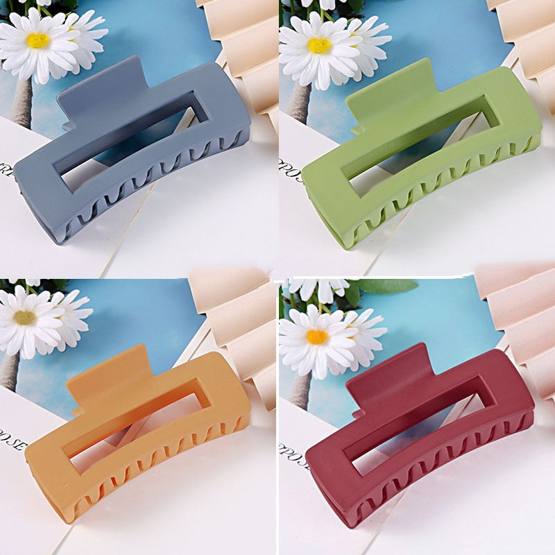 2/4PCS Matte Extra Large Hair Claw Clips Crab Hairpins Women Elegant Big Strong Hair Clips Ponytail Barrettes Hair Accessories