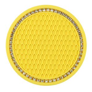 Car Coasters PVC Travel Auto Cup Holder Insert Coaster Anti Slip Vehicle Interior Accessories Cup Mats