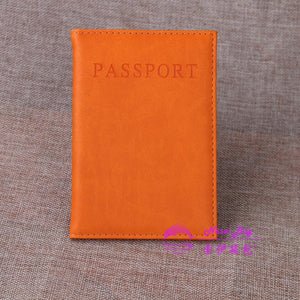 High Quality English PU Leather Passport Covers Document Cover Travel Passport Holder ID Card Passport Holder Travel Acceessory