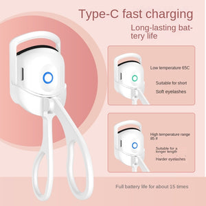 Eyelash Curler Portable Electric Heated Comb Eye Lash Perm Long Lasting Eyelashes Curls Thermal Eyelash Curler Makeup Tools