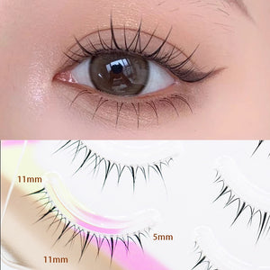 Dream Deer 5 Pairs False Eyelashes A Type Eyelashes Upgraded Lash V-shaped 0.14mm Transparent Stem Soft Natural Eye Lashes Mink