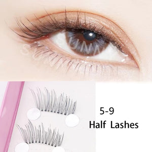 Dream Deer 5 Pairs False Eyelashes A Type Eyelashes Upgraded Lash V-shaped 0.14mm Transparent Stem Soft Natural Eye Lashes Mink