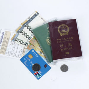 1pcs Passport Cover PVC Waterproof Case for Passport Wallet Business Credit Card Documents Holder Protective Case Case Pouch