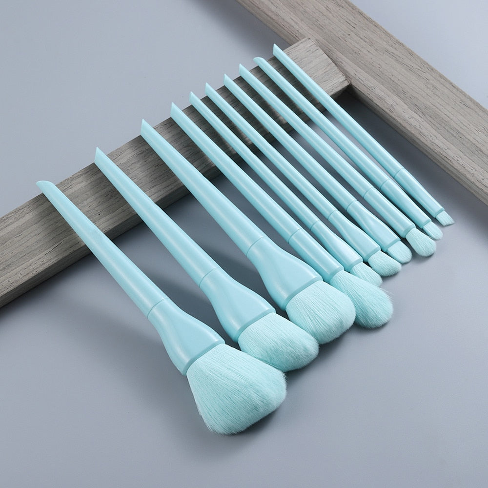 KOSMETYKI  Soft Fluffy Makeup Brushes Set Eye Shadow Foundation Women Cosmetic Powder Blush Blending Beauty Make Up beauty Tool