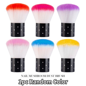 Popular Mushroom Nail Brush Round Small Flower Paint Gel Dust Cleaning Brushes Make Up Brush Nail Art Manicure Tools