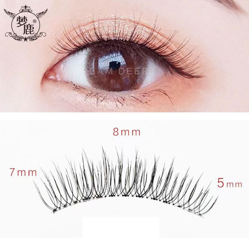 Dream Deer 5 Pairs False Eyelashes A Type Eyelashes Upgraded Lash V-shaped 0.14mm Transparent Stem Soft Natural Eye Lashes Mink