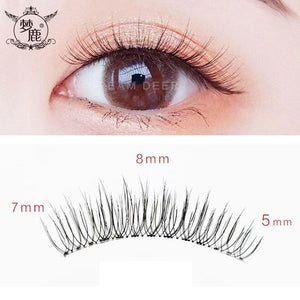 Dream Deer 5 Pairs False Eyelashes A Type Eyelashes Upgraded Lash V-shaped 0.14mm Transparent Stem Soft Natural Eye Lashes Mink