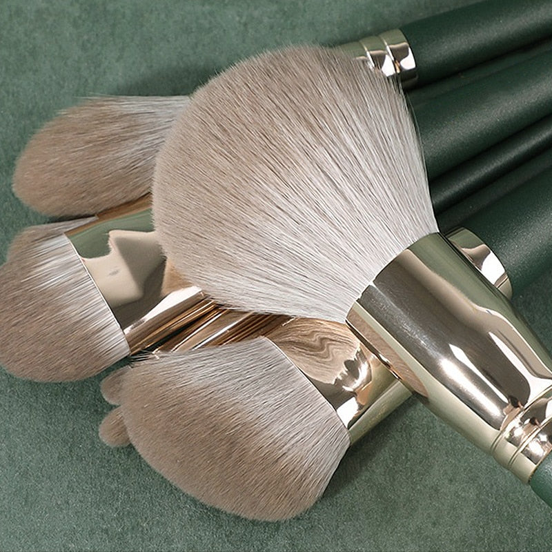 JTFIL14Pcs Makeup Brushes Soft Fluffy Makeup Tools Cosmetic Powder Eye Shadow Foundation Blush Blending Beauty Make Up Brush