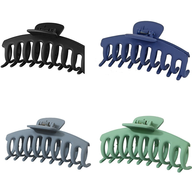 2/4PCS Matte Extra Large Hair Claw Clips Crab Hairpins Women Elegant Big Strong Hair Clips Ponytail Barrettes Hair Accessories