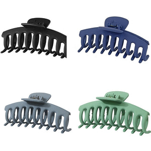 2/4PCS Matte Extra Large Hair Claw Clips Crab Hairpins Women Elegant Big Strong Hair Clips Ponytail Barrettes Hair Accessories