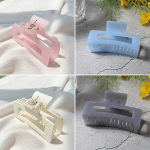 2/4PCS Matte Extra Large Hair Claw Clips Crab Hairpins Women Elegant Big Strong Hair Clips Ponytail Barrettes Hair Accessories