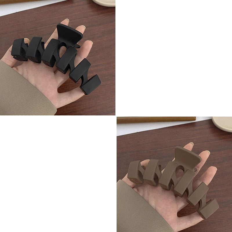 2/4PCS Matte Extra Large Hair Claw Clips Crab Hairpins Women Elegant Big Strong Hair Clips Ponytail Barrettes Hair Accessories